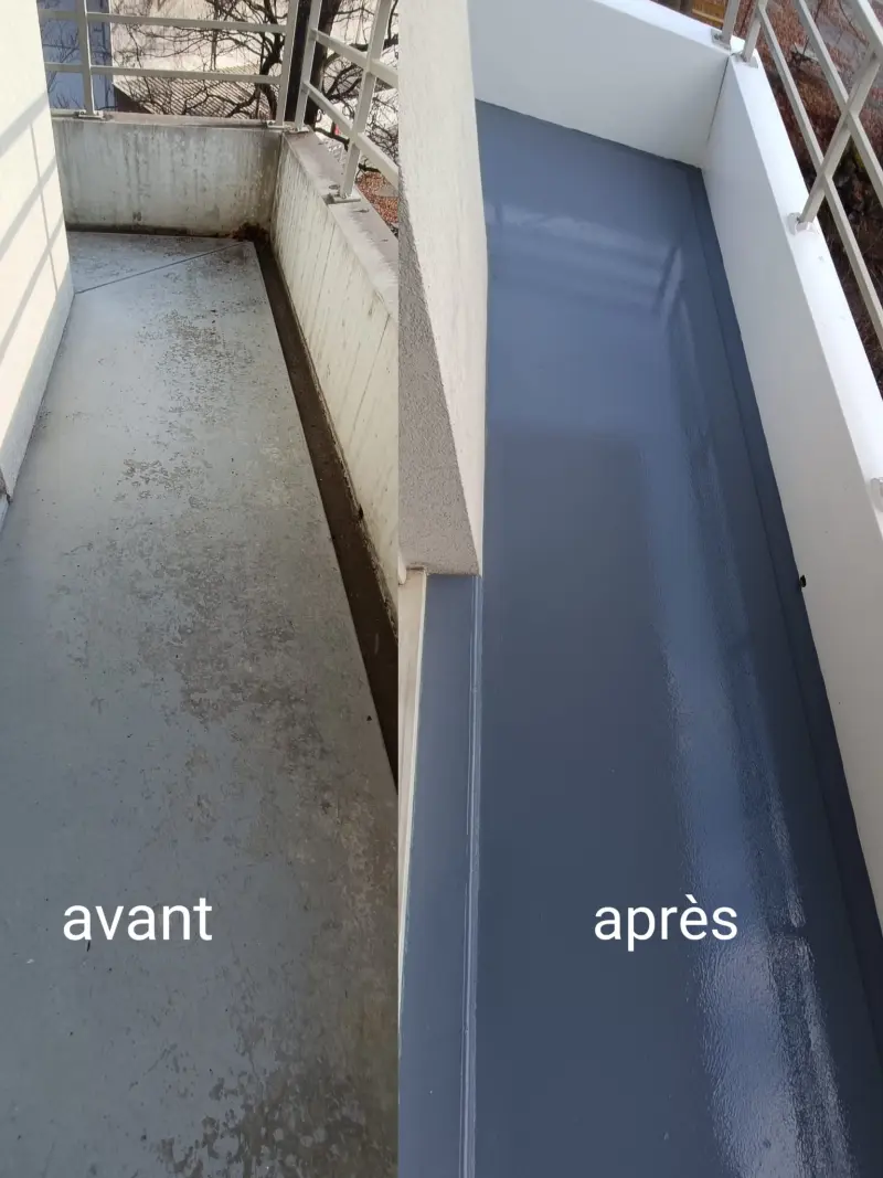 Pose de couvertine sur balcon par ISG Rénovation
